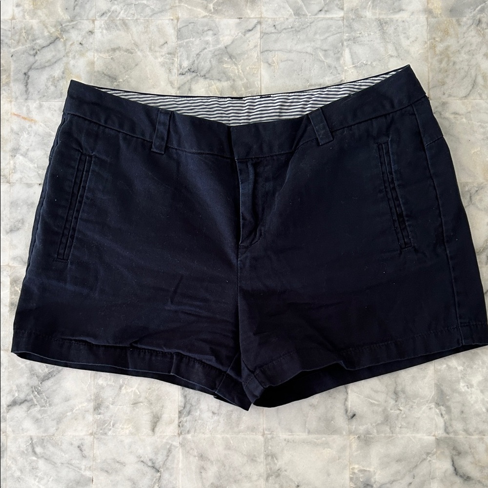 JCP Navy Cotton 3 1/2” Shorts